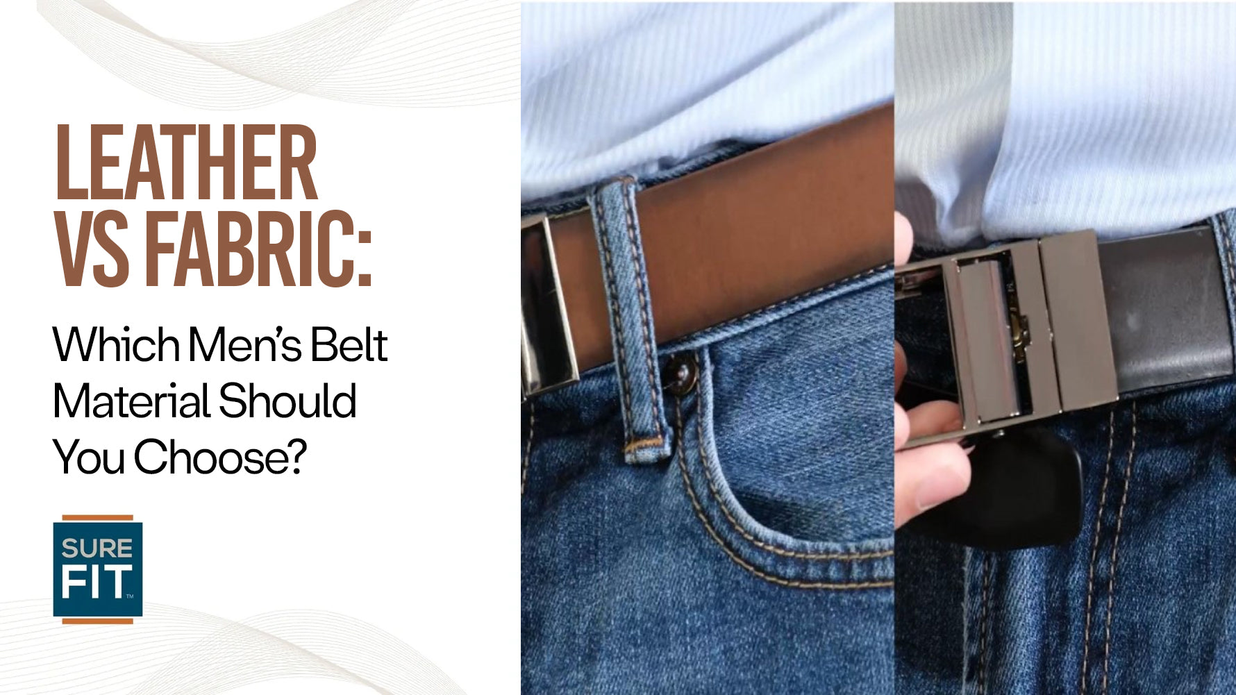 Leather vs. fabric which men's belt material should you choose?